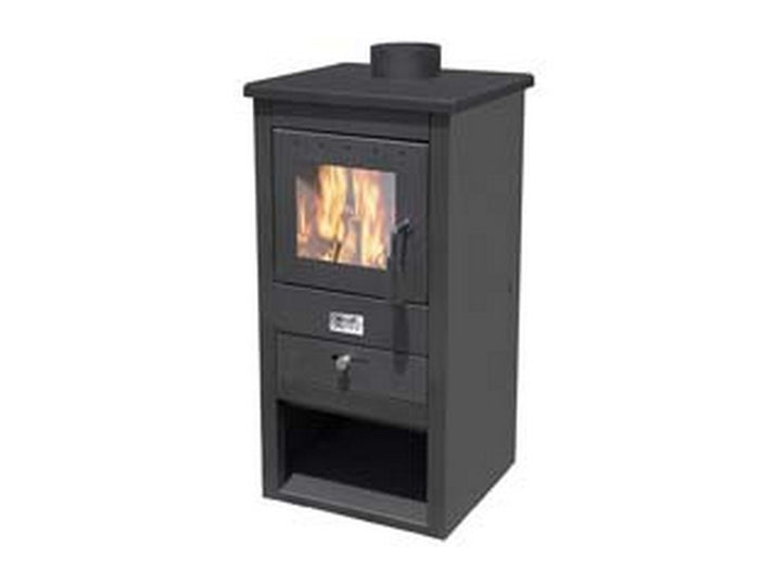 stufa a legna athena 13 kw nera - misure cm.44x45x94h. - peso kg.55 cod:ferx.fer424707