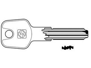chiavi punzonate per cilindri titan 6 spine bai26 - bai26 cod:ferx.fer424905