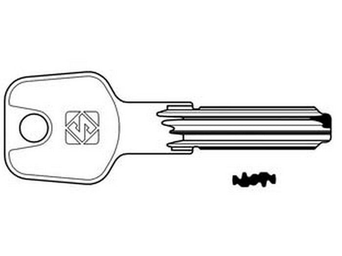 chiavi punzonate per cilindri titan 6 spine bai26 - bai26 cod:ferx.fer424905