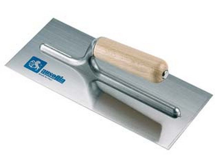 frattone per stucco in acciaio con manico in legno - cm.24x10 cod:ferx.fer426725