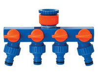 presa rubinetto 4 uscite - cm.17,5x6,5x10,5 - peso gr.155   cod:ferx.fer427494