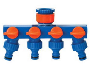 presa rubinetto 4 uscite - cm.17,5x6,5x10,5 - peso gr.155   cod:ferx.fer427494