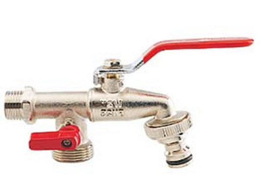 rubinetto sfera a leva da giardino doppio cod:ferx.fer427722