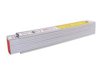 doppiometro in legno bicolore serie 700 mod.717 - bianco/giallo (01328) cod:ferx.fer428057