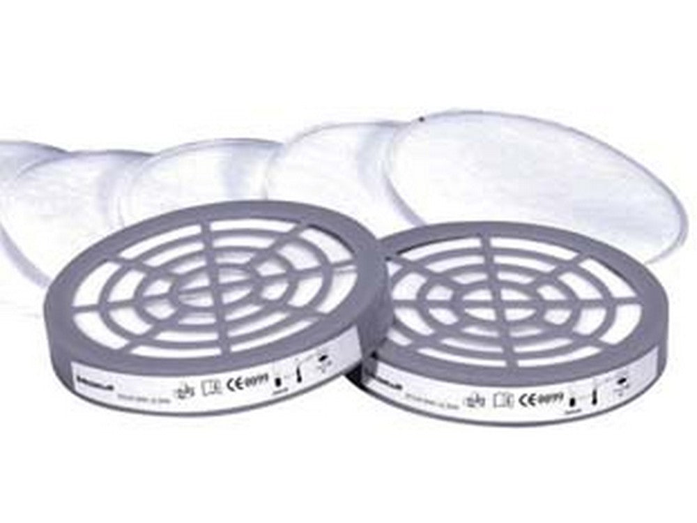 kit 6 prefiltri p2 e 2 adattatori per semi a m6400 jupiter - pre p2 cod:ferx.fer428125