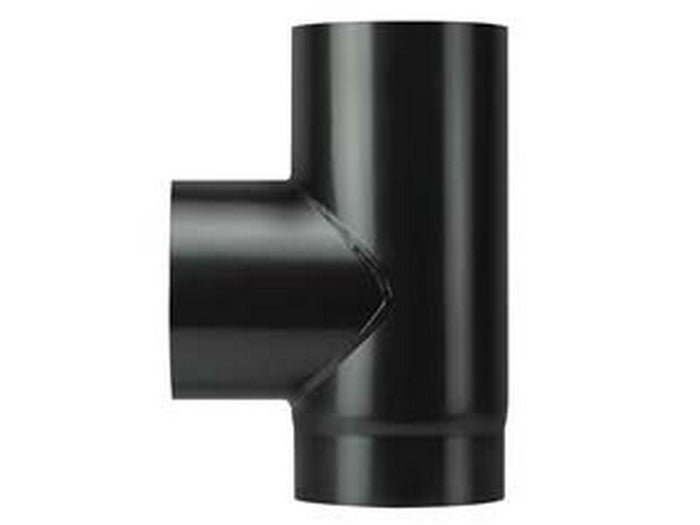 raccordo a "t" f/f porcell. per stufe legna nero opaco pesante mm.1,2 - ? cm.13 cod:ferx.fer428286