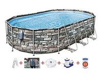 piscina power steel comfort jet ovale cm.610x366x122h. -cm.610x366x122h -capacit? lt.20.241 - (art.56719) cod:ferx.fer428842