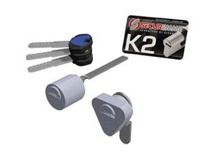 coppia cilindri di ricambio per serratura elettrica k2 serie 3200 - mm.15x30 (3200ecs1530xx3) cod:ferx.fer430111