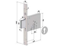 serratura infilare profilo europeo 3 mandate 2051 - mm.70 (2051xzb7025) cod:ferx.fer430333