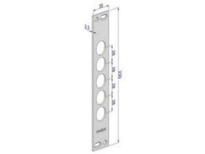 contropiastra per serrature porte blindate in acciaio inox interno 28 cp2500 - (cp2500xai28) cod:ferx.fer430487