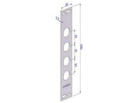 contropiastra per serrature porte blindate in acciaio inox interno 37 cp2500 - (cp2500xai37) cod:ferx.fer430494