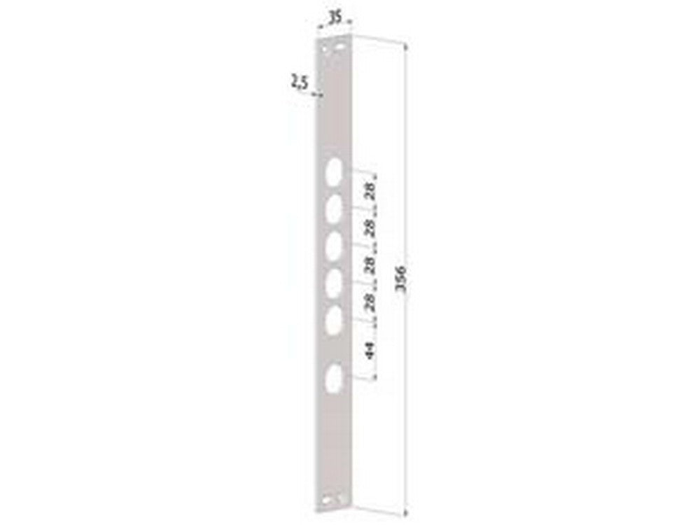 contropiastra per serrature porte blindate in acciaio inox interno 28 cp2530 - (cp2530xai28) cod:ferx.fer430500