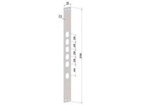 contropiastra per serrature porte blindate in acciaio inox interno 28 cp2530 - (cp2530xai28) cod:ferx.fer430500