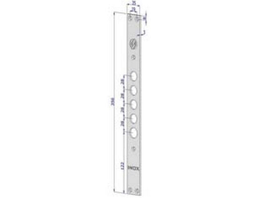 frontale per serrature porte blindate in acciaio inox int.28 fr2500 - (fr2500xai28) cod:ferx.fer430524
