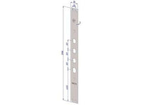 frontale per serrature porte blindate in acciaio inox interno 37 fr2500 - (fr2500xai37) cod:ferx.fer430531