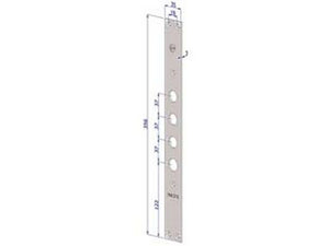 frontale per serrature porte blindate in acciaio inox interno 37 fr2500 - (fr2500xai37) cod:ferx.fer430531