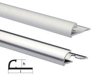 profilo rondalu mt.2,5 alluminio - mm.8 h.x24 l. alluminio argento cod:ferx.fer432719