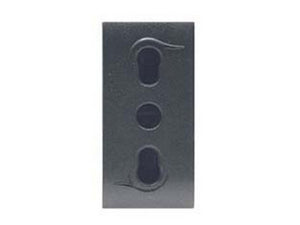 presa sicurezza bivalente "onda"  - 2 poli+terra 10/16a alveoli ø mm.4/5 (7 cod:ferx.fer433679