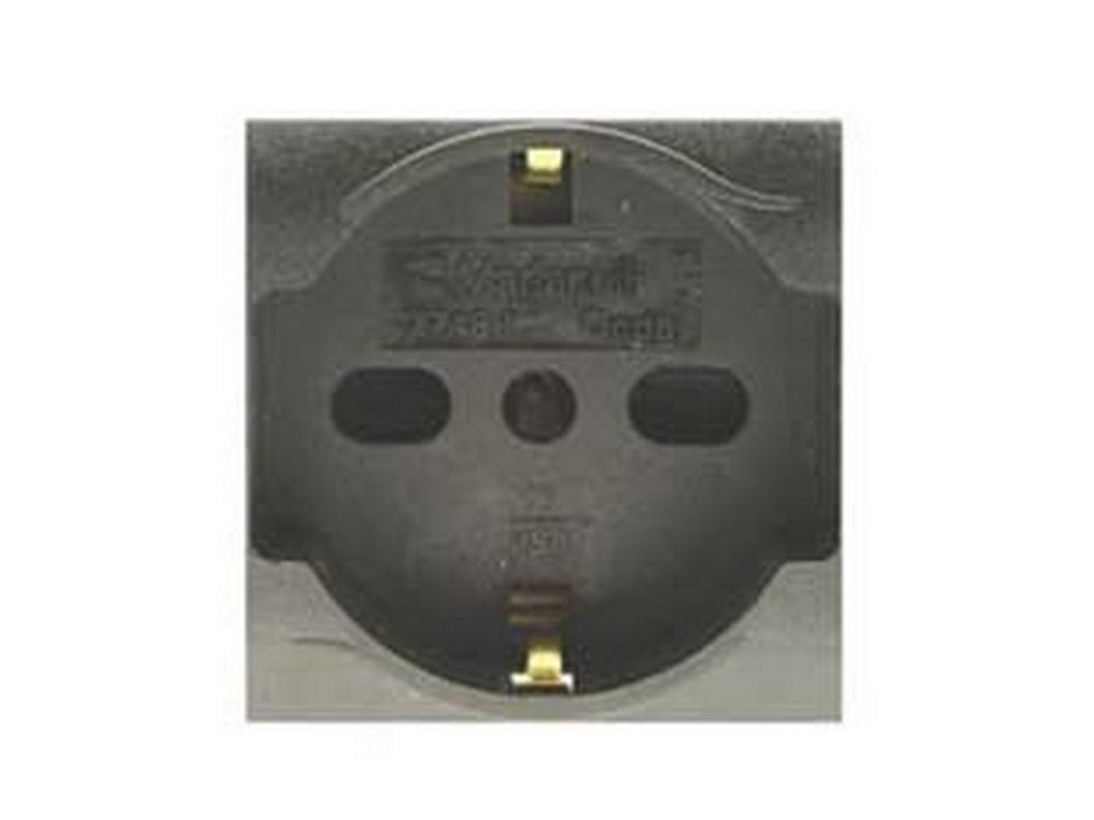 presa sicurezza schuko trivalente "onda" 2 poli+terra 10/16 schuko cod:ferx.fer433686