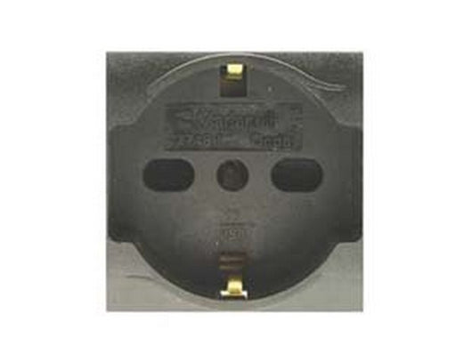 presa sicurezza schuko trivalente "onda" 2 poli+terra 10/16 schuko cod:ferx.fer433686