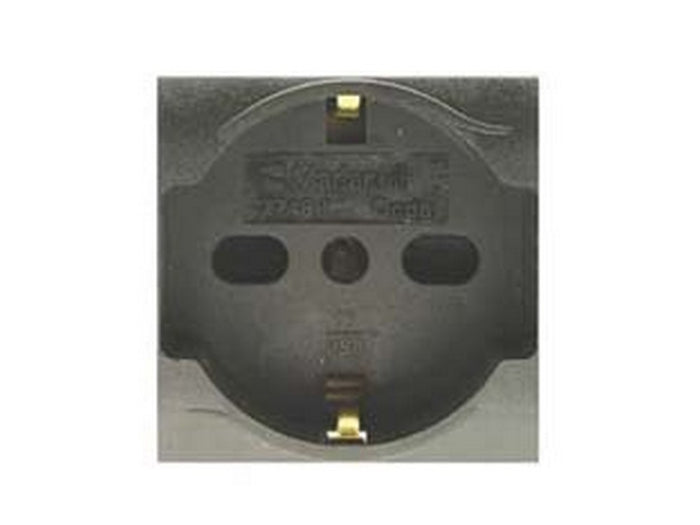 presa sicurezza schuko trivalente "onda" 2 poli+terra 10/16 schuko cod:ferx.fer433686