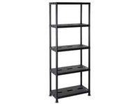 scaffale universal pro 73-5 per interni con 5 ripiani nero art.123 - cm.71x35x180h. cod:ferx.fer434003