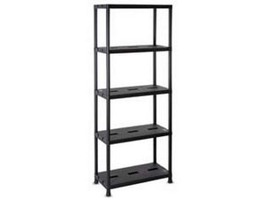 scaffale universal pro 73-5 per interni con 5 ripiani nero art.123 - cm.71x35x180h. cod:ferx.fer434003