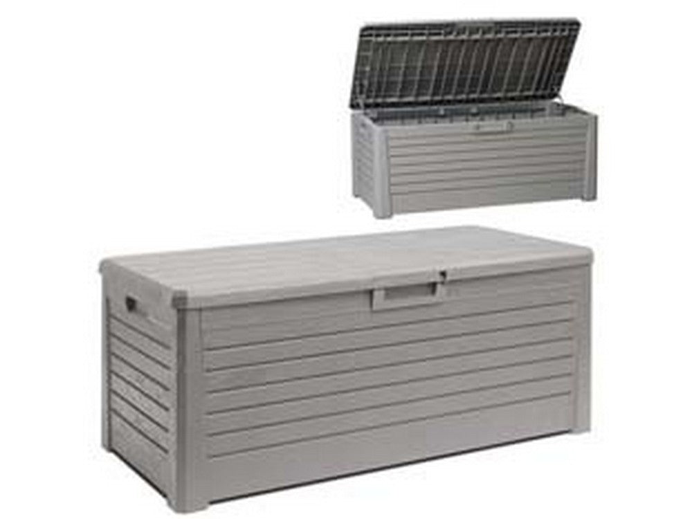 baule multiuso florida per int/est 2sedute grigio tortora art.155 - cm.148x72x60h. cod:ferx.fer434034