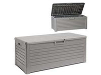 baule multiuso florida per int/est 2sedute grigio tortora art.155 - cm.148x72x60h. cod:ferx.fer434034