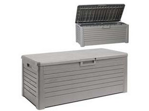 baule multiuso florida per int/est 2sedute grigio tortora art.155 - cm.148x72x60h. cod:ferx.fer434034