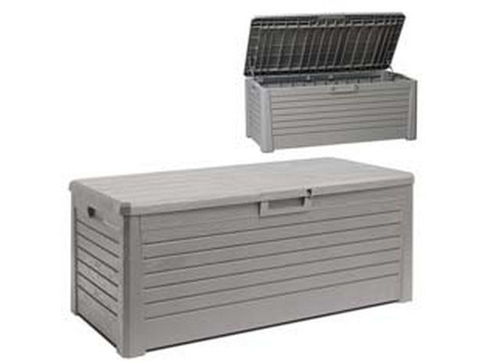 baule multiuso florida per int/est 2sedute grigio tortora art.155 - cm.148x72x60h. cod:ferx.fer434034