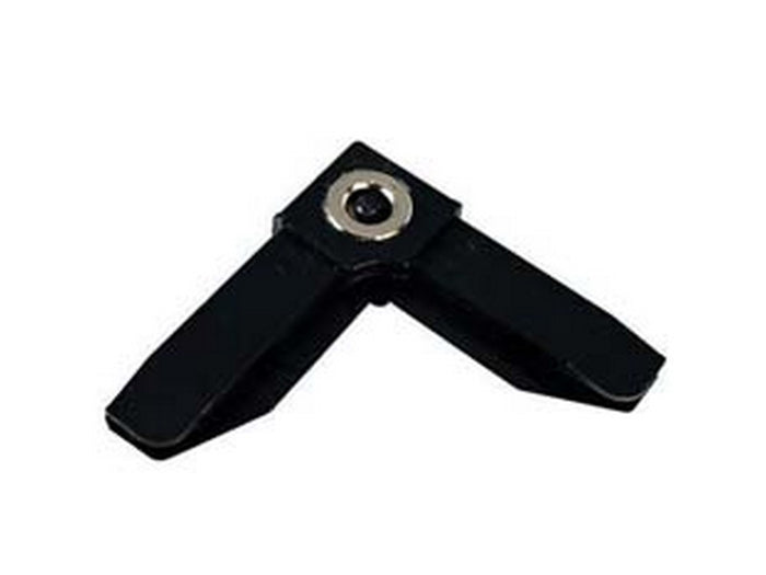 angolo plastica magnetico per profilo zanzariera linea c - nero cod:ferx.fer434362