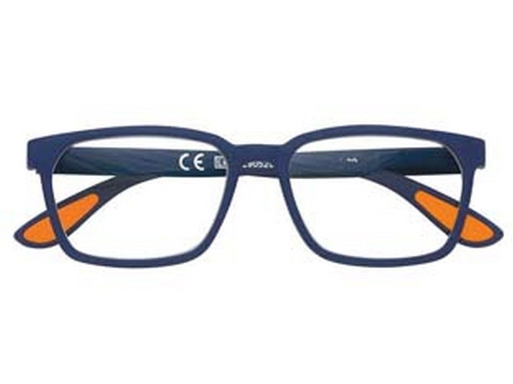 occhiale lettura montatura policarbonato soft touch blu/arancione pr80 - diottrie +3,0 - 31z-pr80-300 cod:ferx.fer434843