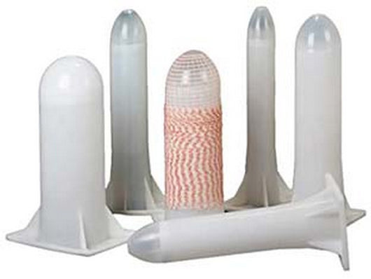 tubo ogiva per insaccati in polipropilene bianco - mm.106 cod:ferx.fer437400