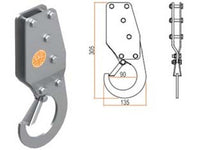 gancio per sollevamento di sicurezza - mm.135x305 cod:ferx.fer437707