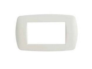 placca 4 posti "millennium" bianca - 4 posti - mm.148x84h.(7844.t.b) cod:ferx.fer437844