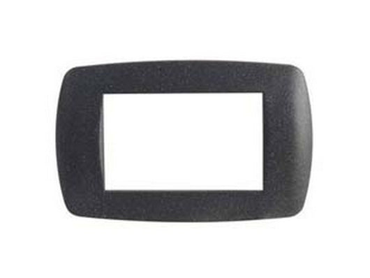 placca 4 posti "millennium" nera - 4 posti - mm.148x84h. (7844.t.n) cod:ferx.fer437868