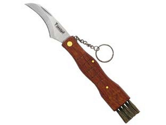 coltello da funghi manico in legno con spazzolino cm.19 - cm.19 art.340 cod:ferx.fer438582