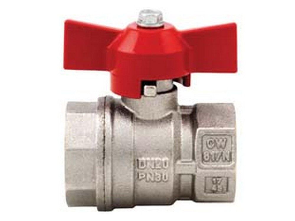 valvola sfera f/f maniglia farfalla "vienna" art.092 ff 3/8" pressione cod:ferx.fer442121