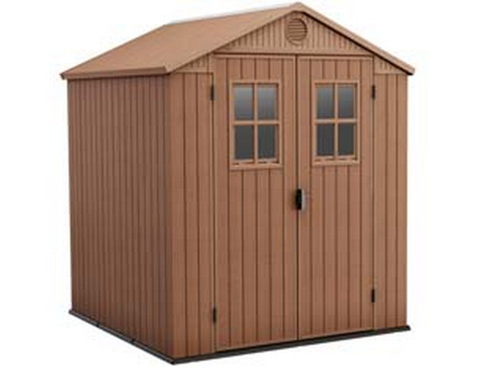 casetta da giardino darwin in evotech+ marrone - cm.190x183x221h cod:ferx.fer444668