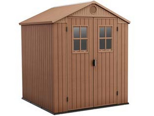 casetta da giardino darwin in evotech+ marrone - cm.190x183x221h cod:ferx.fer444668