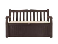 panchina contenitore da giardino eden marrone - cm.140x60x84h cod:ferx.fer444712