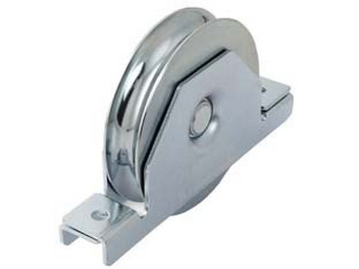 ruota cancelli gola tonda cuscinetto sfera art.425 mm80x24 binario mm20 cod:ferx.fer444828