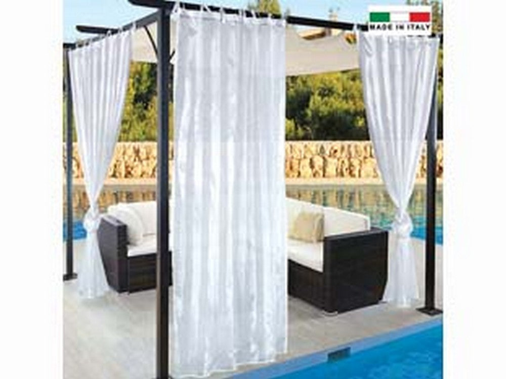 tenda per gazebo "velo" con fettuccia e passanti cm.150x280h. bianco - bianco cod:ferx.fer447461