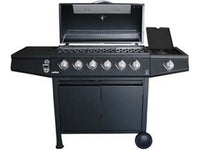 barbecue a gas gpl 6 bruciatori + 1 fornello - cm.137,5x55,5x110h. cod:ferx.fer447973