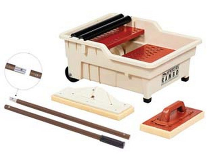vaschetta lavaggio "rambo" lt.40 kit griglia 2 rulli e 2 frattoni - cm.60x50x30h. - portata lt.40 cod:ferx.fer449281