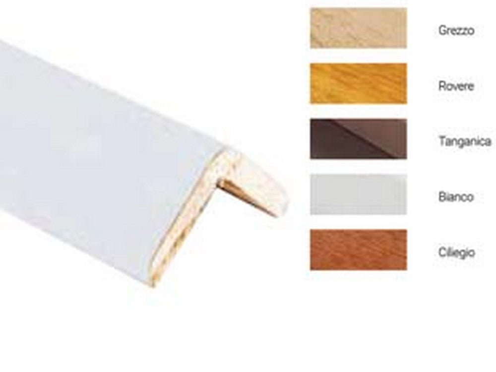 paraspigolo liscio in legno di ayous - mm.28x28x3000, grezzo cod:ferx.fer452205