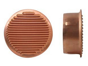 griglia aerazione tonda fissa in rame - ? mm.200 cod:ferx.fer452601