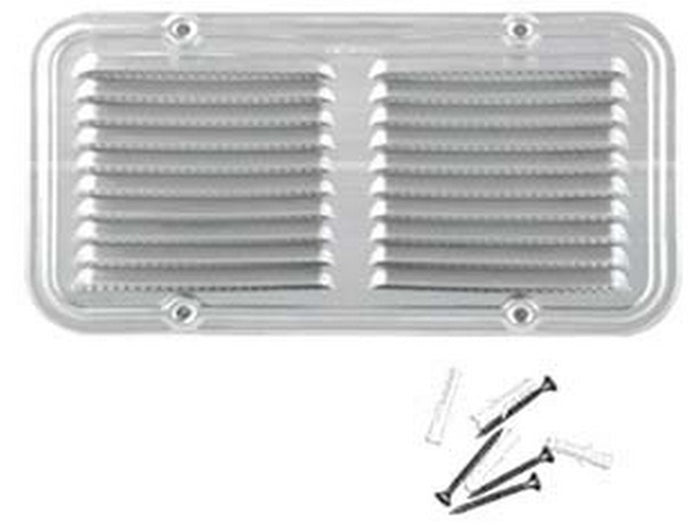 griglia aerazione rettangolare in alluminio - cm.36x14h. cod:ferx.fer452731