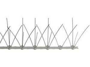 dissuasore volatili per muretto base in plastica e spilli inox - cm.50x12h. cod:ferx.fer452830